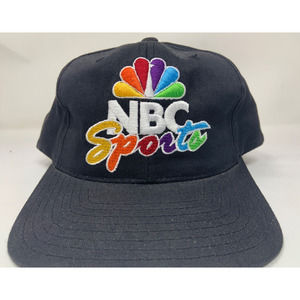 Vintage 90’s NBC Sports Pro Player Snapback Hat Peacock Colorful Script Logo